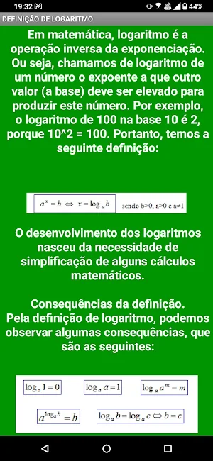 Aprenda logaritmos Screenshot 1