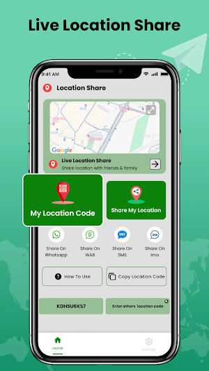 Live Location Share App Screenshot 0