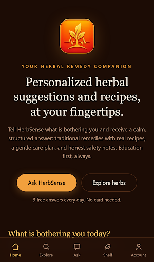HerbSense: Herbal Companion Screenshot 1