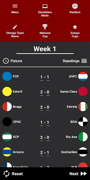 Portuguese League Calculator Screenshot 0