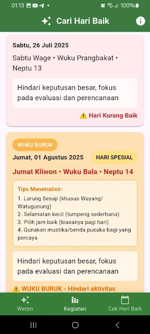 Tanggalan Jawa Screenshot 3