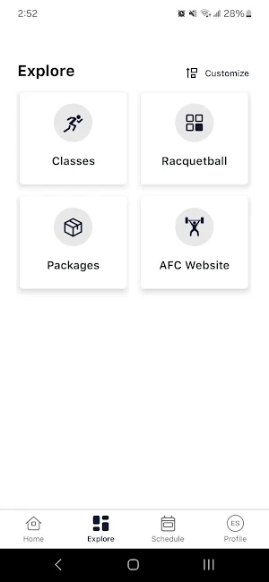 AFC Fitness Screenshot 2