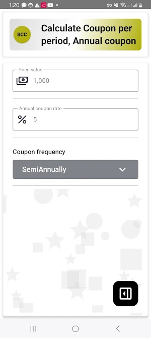 Bond Convexity Calculator Screenshot 2