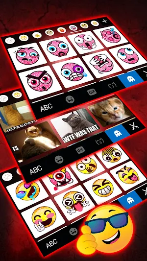 Red Samurai Keyboard Background Screenshot 3