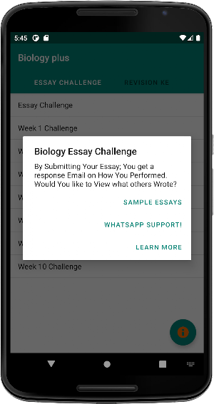 Biology Plus - Essays Screenshot 2