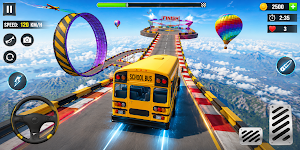 School Bus Stunt - Action Game Screenshot 1