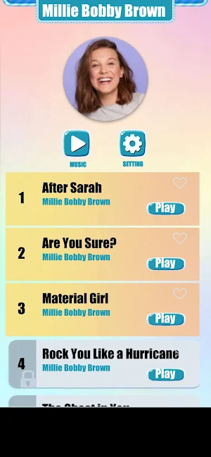 Millie Bobby Brown Music Game Screenshot 0