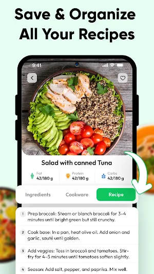 Meal Planner & Calorie tracker Screenshot 1