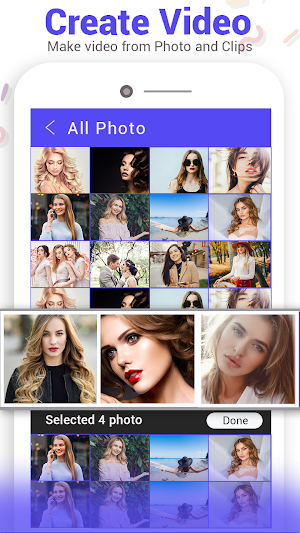 Photo Video Maker & text on videos: Video Editor Screenshot 0