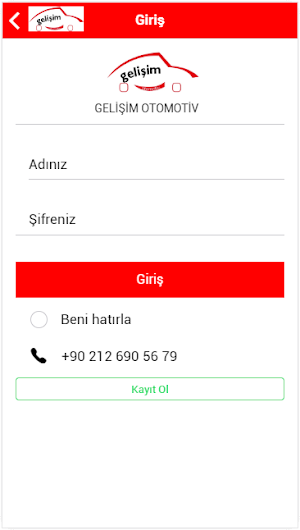 Gelişim Otomotiv B2B Screenshot 1