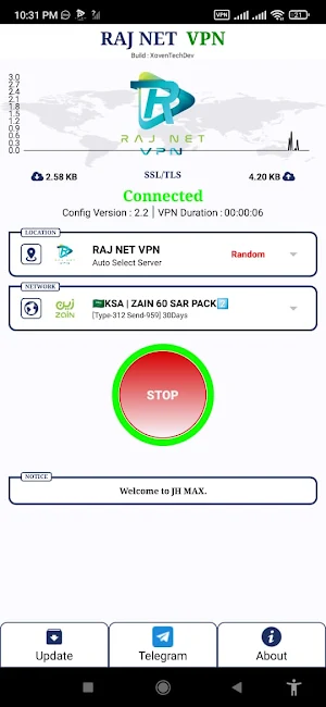 RAJ NET VPN Screenshot 3