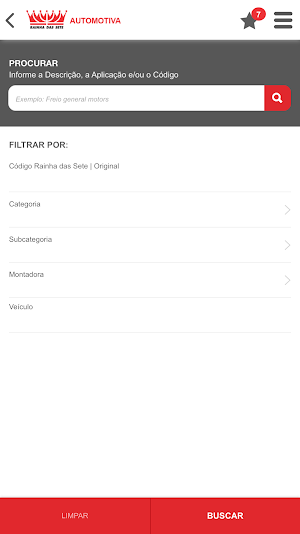 Rainha das Sete - Catálogo Screenshot 1