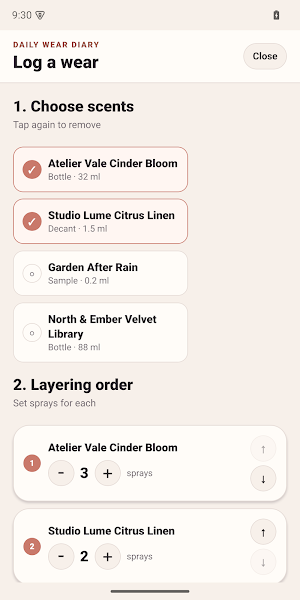 ScentTally: Fragrance Log Screenshot 2