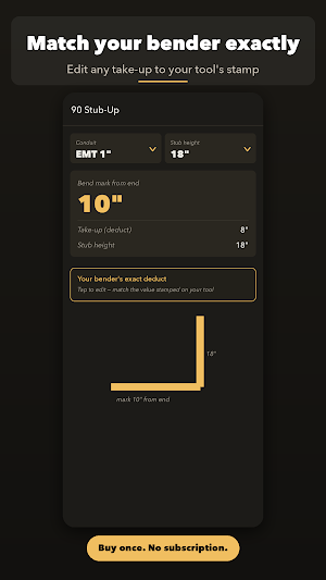 Conduit Bender: Bend Calc Screenshot 1