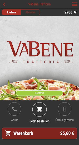 Vabene Trattoria Screenshot 0