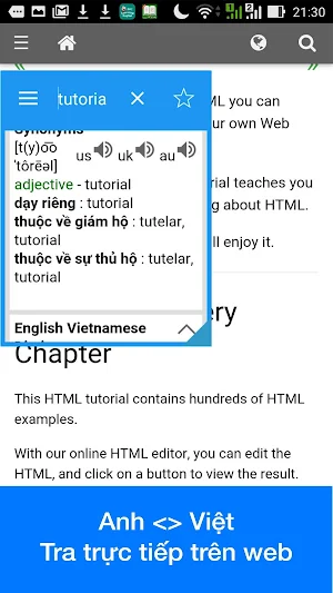 Vietnamese Dictionary & Translator - Từ Điển Dịch Screenshot 0