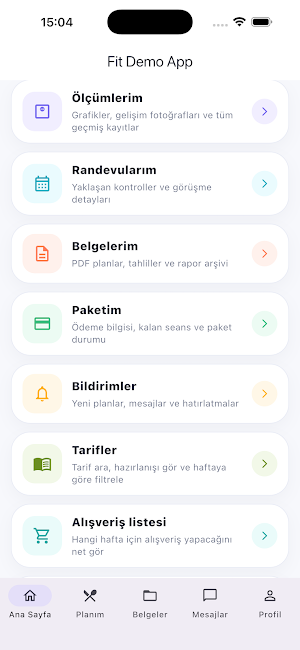 DiyetApp NS Screenshot 2