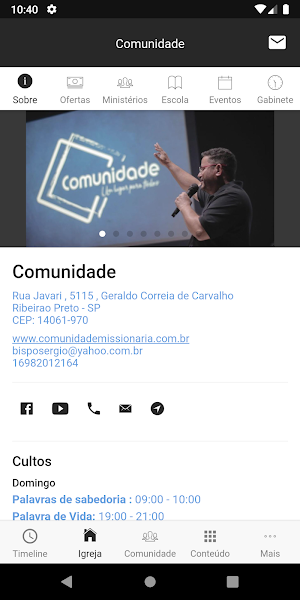 Comunidade Missionária Screenshot 1