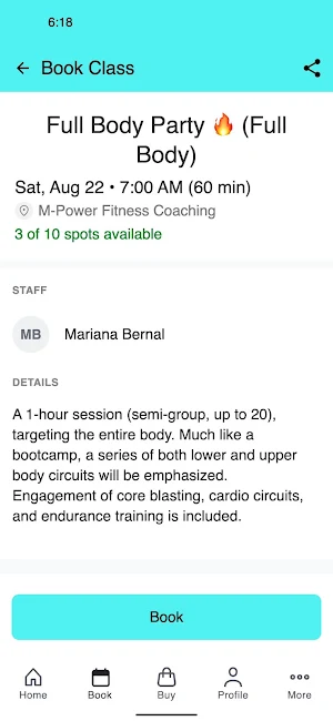 M-Power Women’s Fitness Screenshot 2
