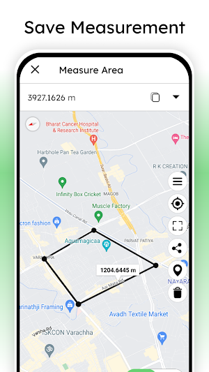 Distance Land Area Measure Screenshot 2