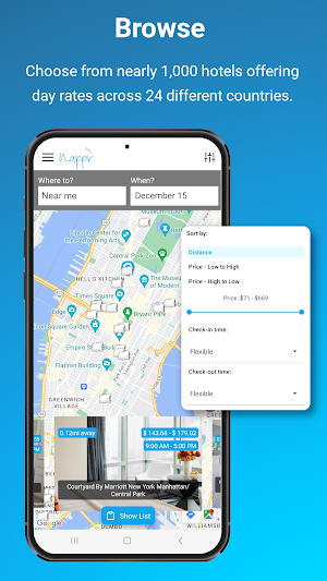 Nappr: Book hotels by the hour Screenshot 0