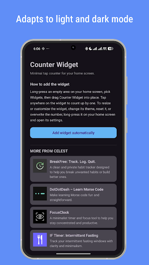 Counter Widget Screenshot 3