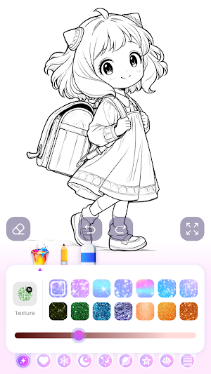 Cute Anime Coloring Game Screenshot 3