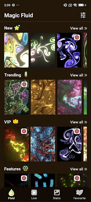 Fluid Magic: Live wallpaper 4D Screenshot 0