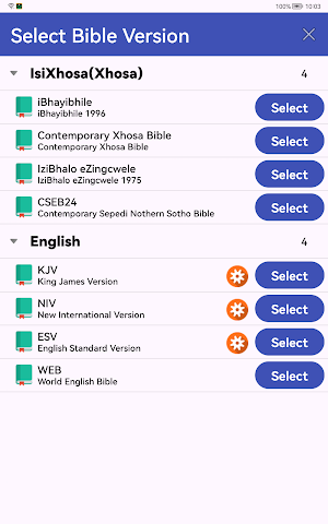IsiXhosa English Audio Bible Screenshot 2