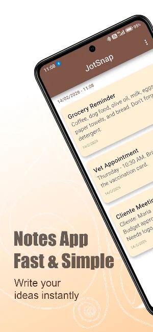 JotSnap - Quick Notes & Memo Screenshot 0