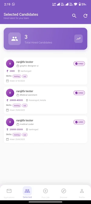 Hire Hub Screenshot 2
