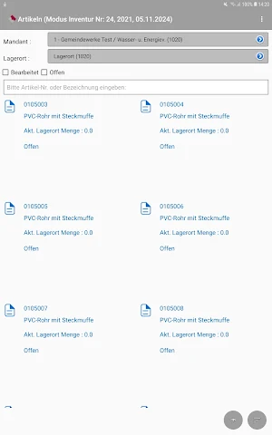 KIS-Materialwirtschaft Screenshot 1