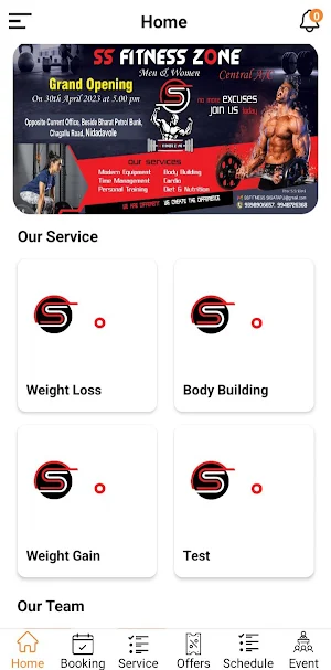 SS Fitness Zone Screenshot 1