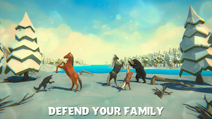 Winter Horse Simulator - Winter Family Adventure Screenshot 1