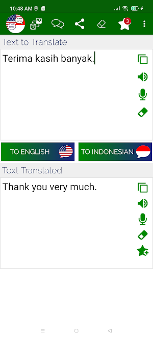 Indonesian English Translator Screenshot 1