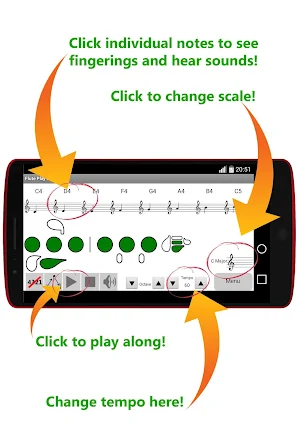 Flute Play Scales Trial Screenshot 0