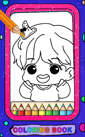 BT21 Coloring  Book BTS   Game Screenshot 1