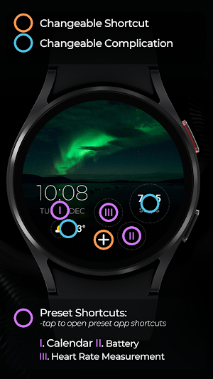 TVV Northern Lights Watch Face Screenshot 3