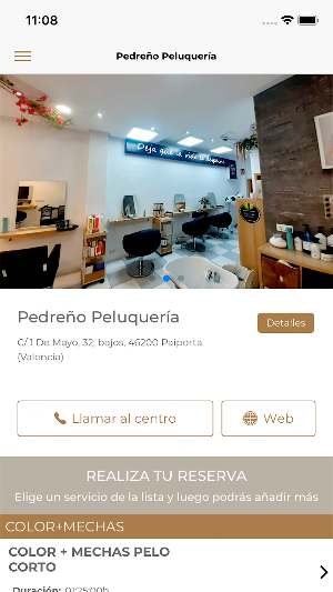 Pedreño Peluquería Screenshot 0