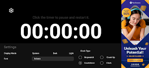 Minimal Clock: Timer Stopwatch Screenshot 0