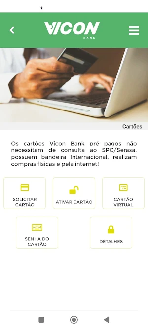 Vicon Bank Screenshot 2