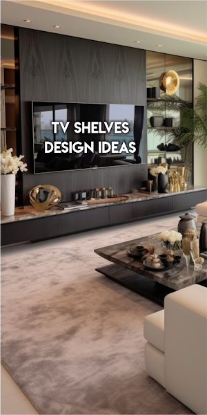 Modern TV Shelves Design Ideas Screenshot 0