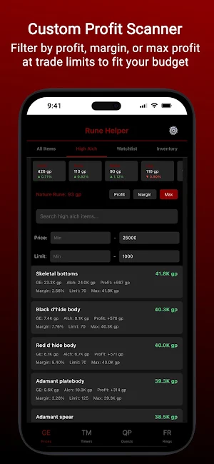 Rune Helper: OSRS Toolkit Screenshot 3