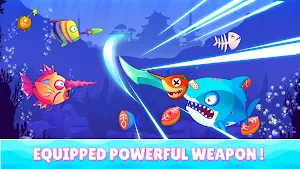 Blue Monster Fish - Hide n Eat Screenshot 2