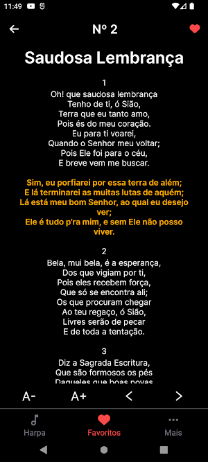 Harpa Cristã Screenshot 2