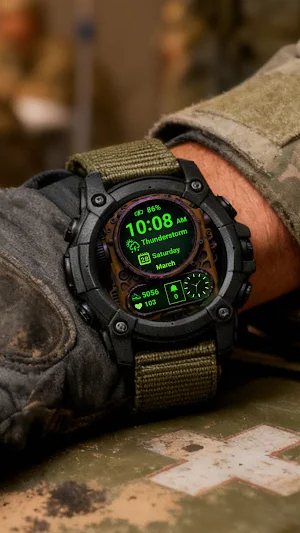 Steampunk 2: Tactical Wear OS Screenshot 1