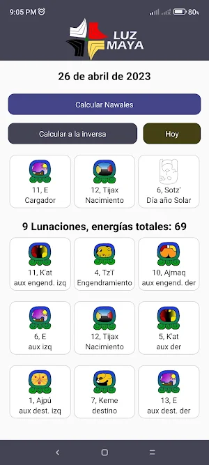 LuzMaya Cálculo de nawales Screenshot 0