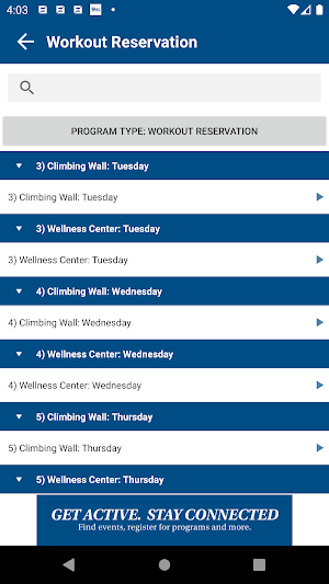 UNK Campus Rec Screenshot 1