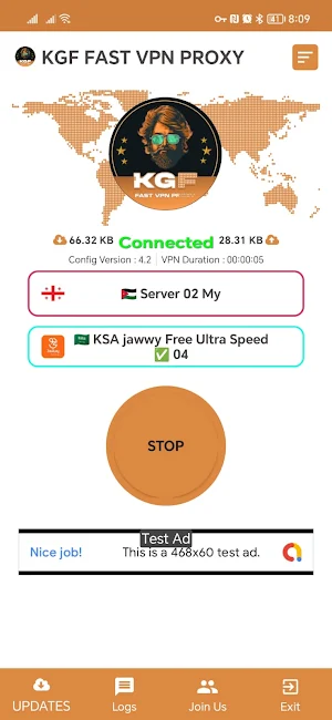 Kgf Fast Vpn Proxy Screenshot 1