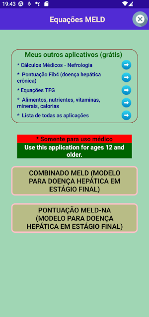 MELD Score Screenshot 2